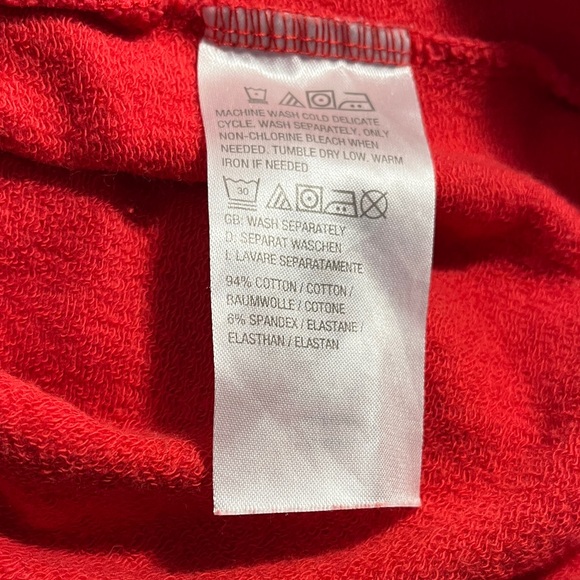 #19 D & Co. Dress- Vibrant Red Knit with Gold Buttoned Sleeve Sz 1X - Picture 8 of 11